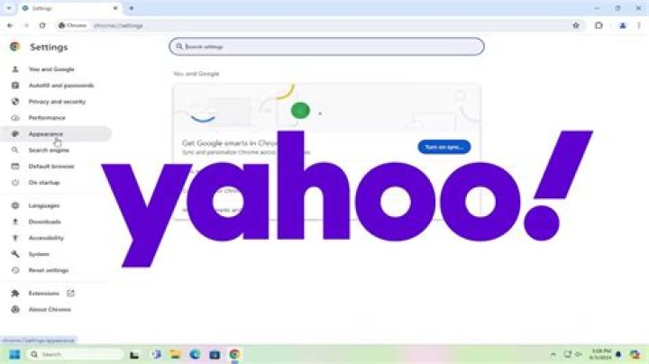 How do I set Yahoo as my homepage on Google?