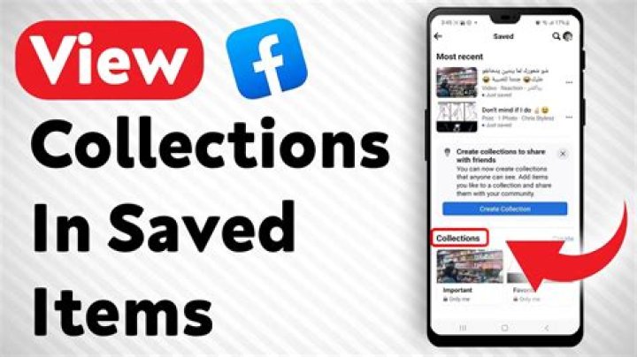 How do I share a saved collection on Facebook?
