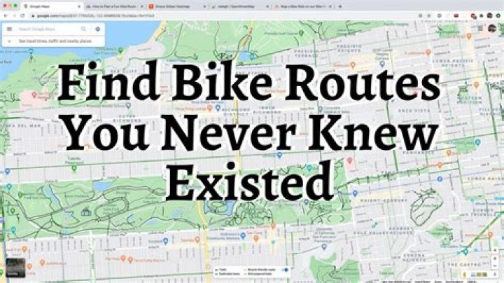 How do I show bike paths on Google Maps?