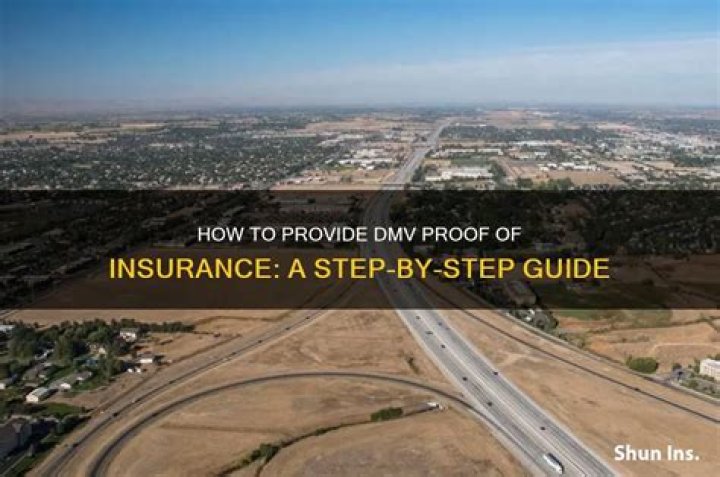 How do I show the DMV proof of insurance?