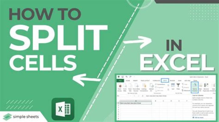 How do I split cells evenly in Excel?