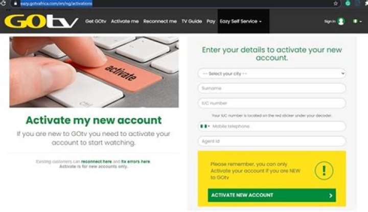 How do I subscribe my GOtv to my bank account?