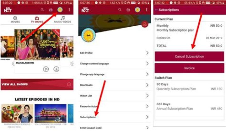 How do I subscribe to Sun NXT for free?
