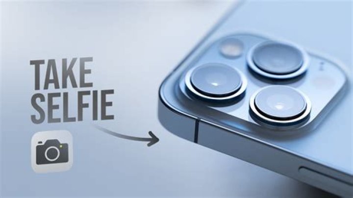 How do I take a selfie with my iPhone 8 plus?