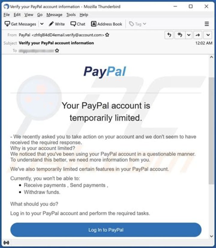 How do I temporarily disable my PayPal account?