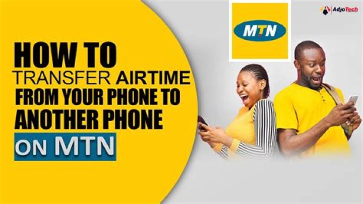 How do I transfer airtime from MTN mobile to another network?
