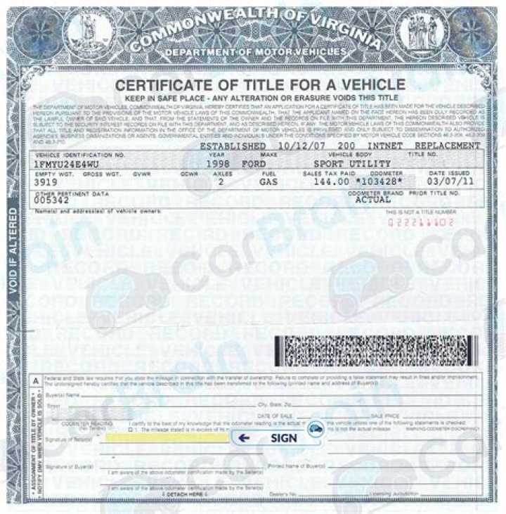 How do I transfer car title in Virginia?
