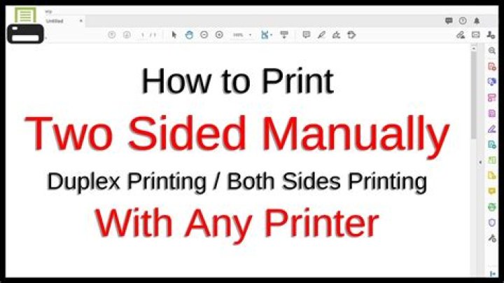 How do I turn off double sided printing in Excel?