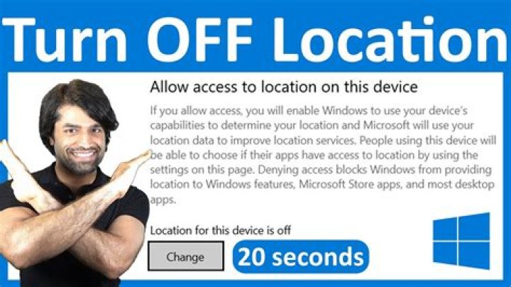 How do I turn off location in Windows 10?