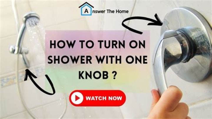 How do I turn on my electric shower?