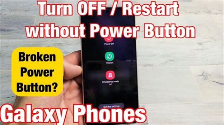 How do I turn on my Galaxy s6 if the power button is broken?