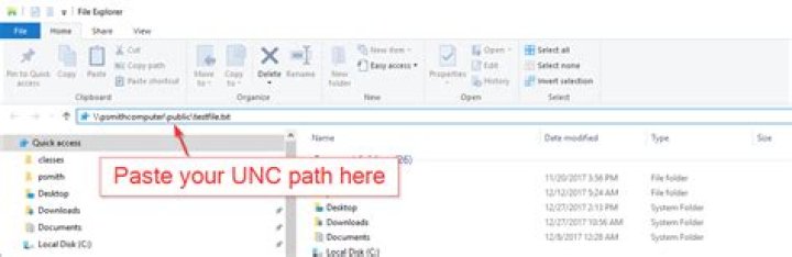 How do I unc my computer?