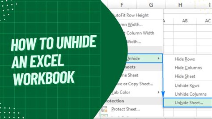 How do I unhide a workbook?
