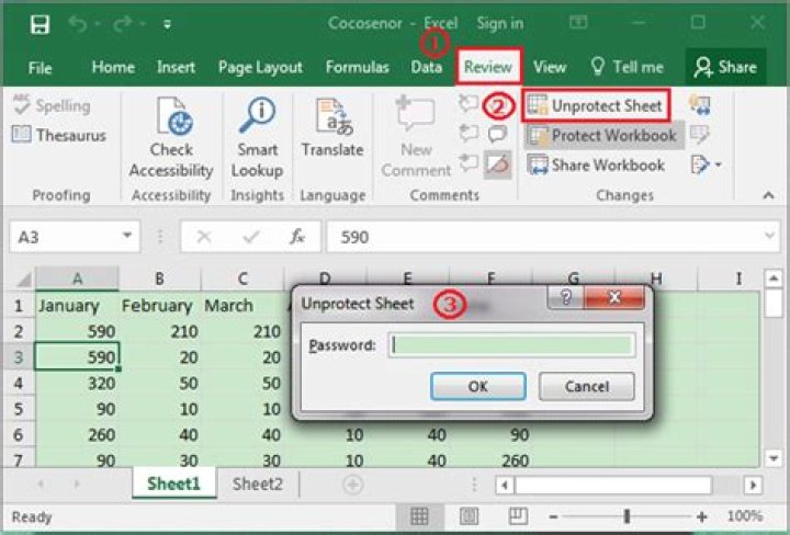 How do I unlock a spreadsheet for editing?