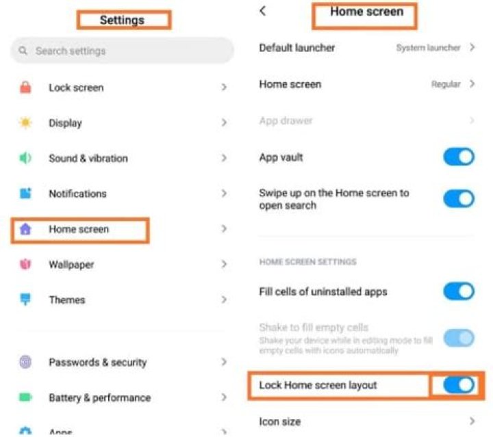How do I unlock my home screen?
