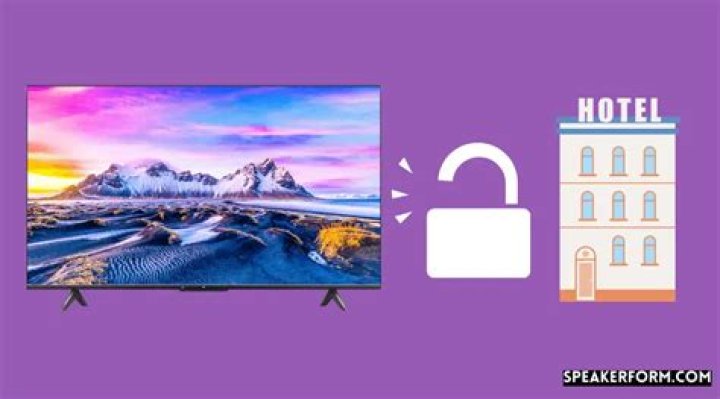 How do I unlock my LG TV from a hotel?