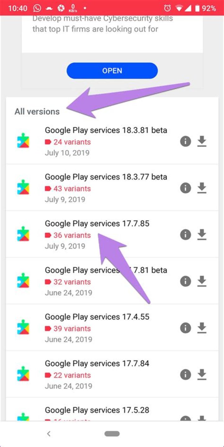 How do I update Google Play services on my smart TV?
