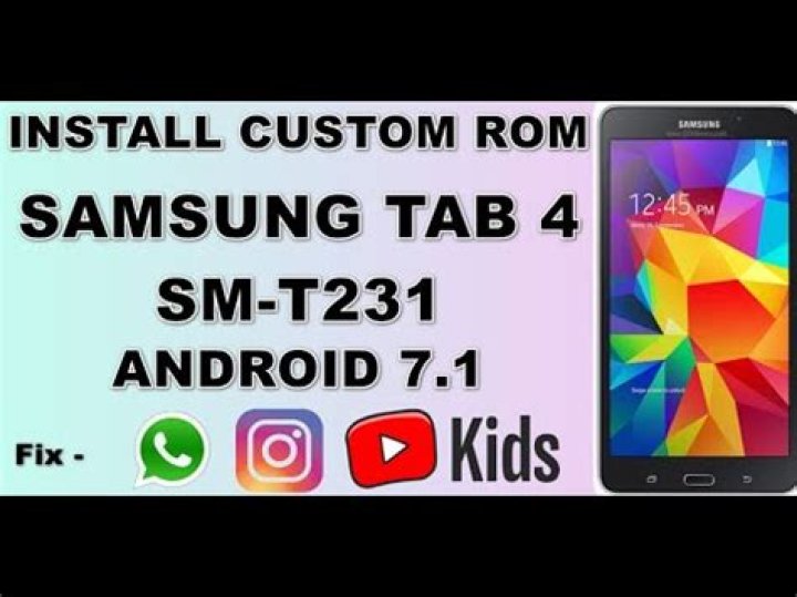 How do I update my Samsung Galaxy Tab 4 SM t231?