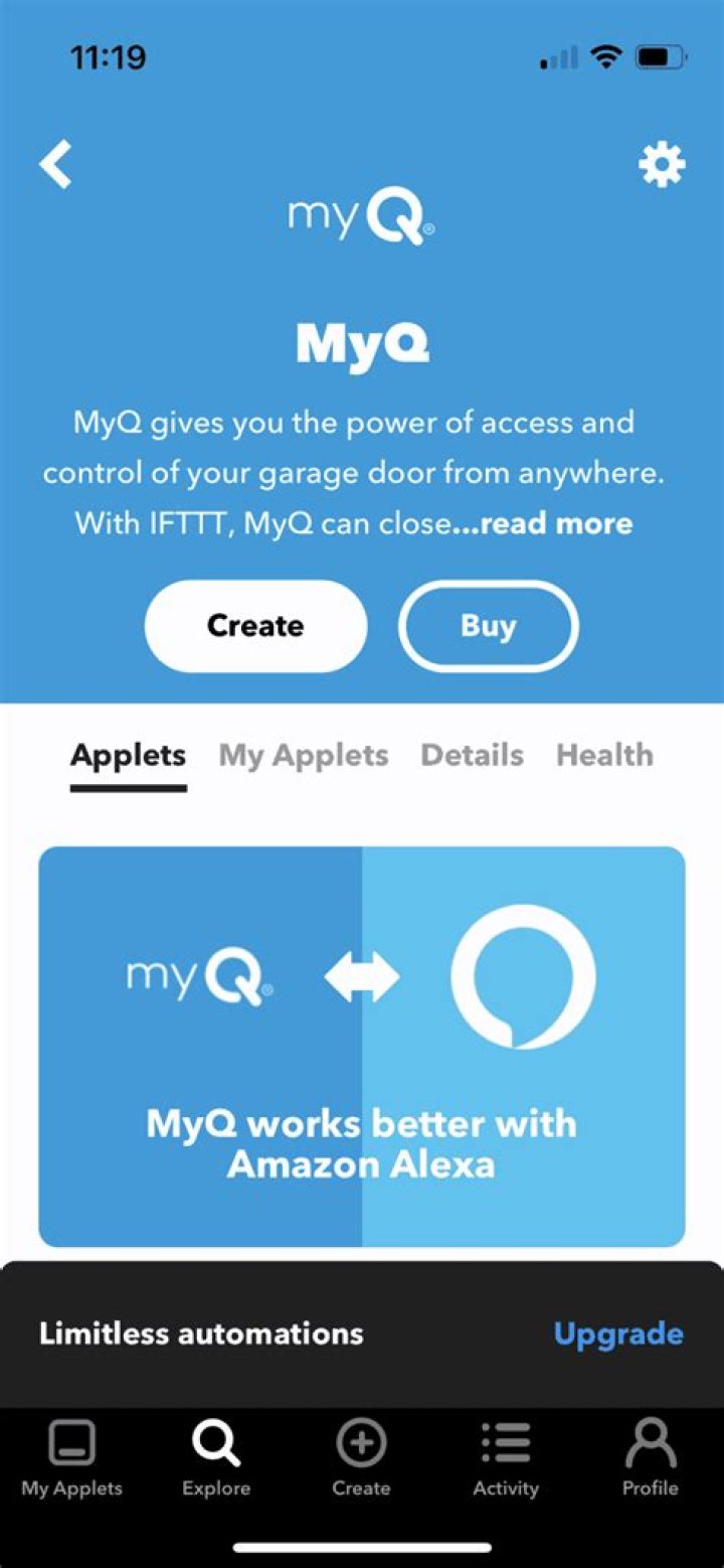 How do I update myQ app?