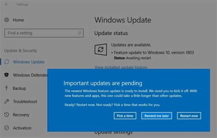 How do I update pending updates?