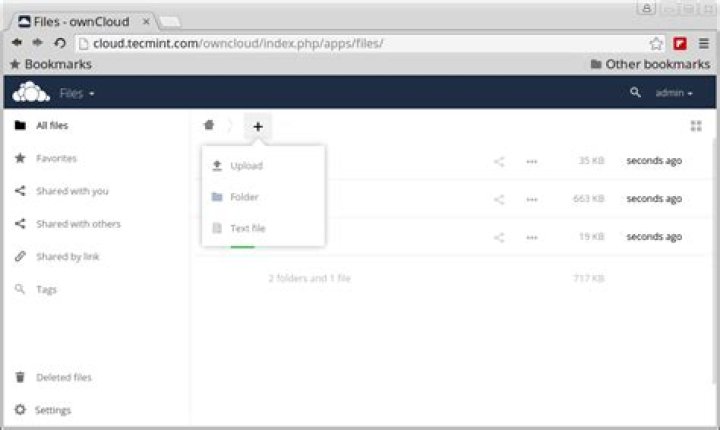 How do I upload files to ownCloud?