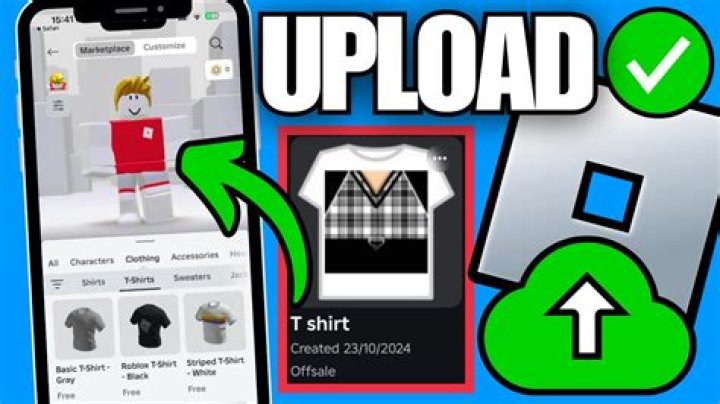 How do I upload my t-shirt on Roblox?