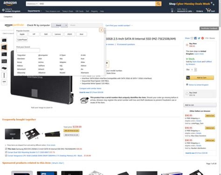 How do I use Amazon Part Finder?