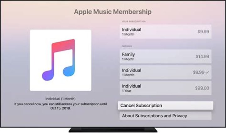 How do I use Apple music subscription on my iPhone?