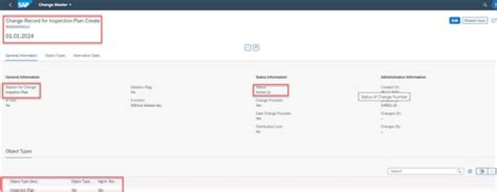 How do I use change master in SAP?