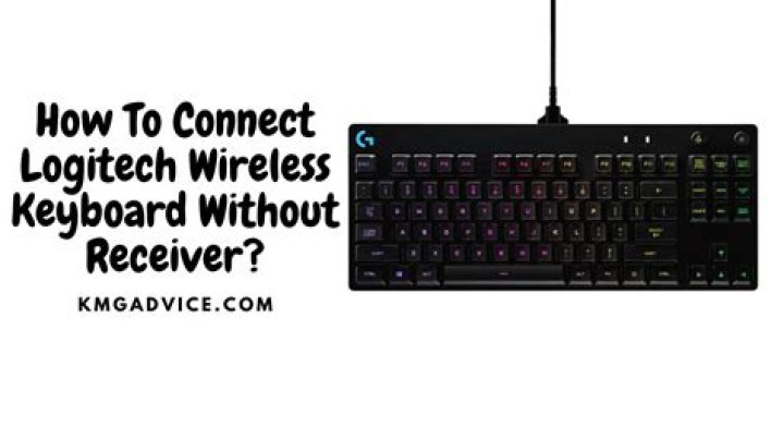 How do I use my Logitech wireless keyboard without a receiver?