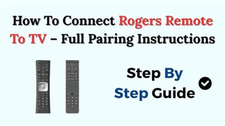 How do I use my Rogers remote to control my TV?