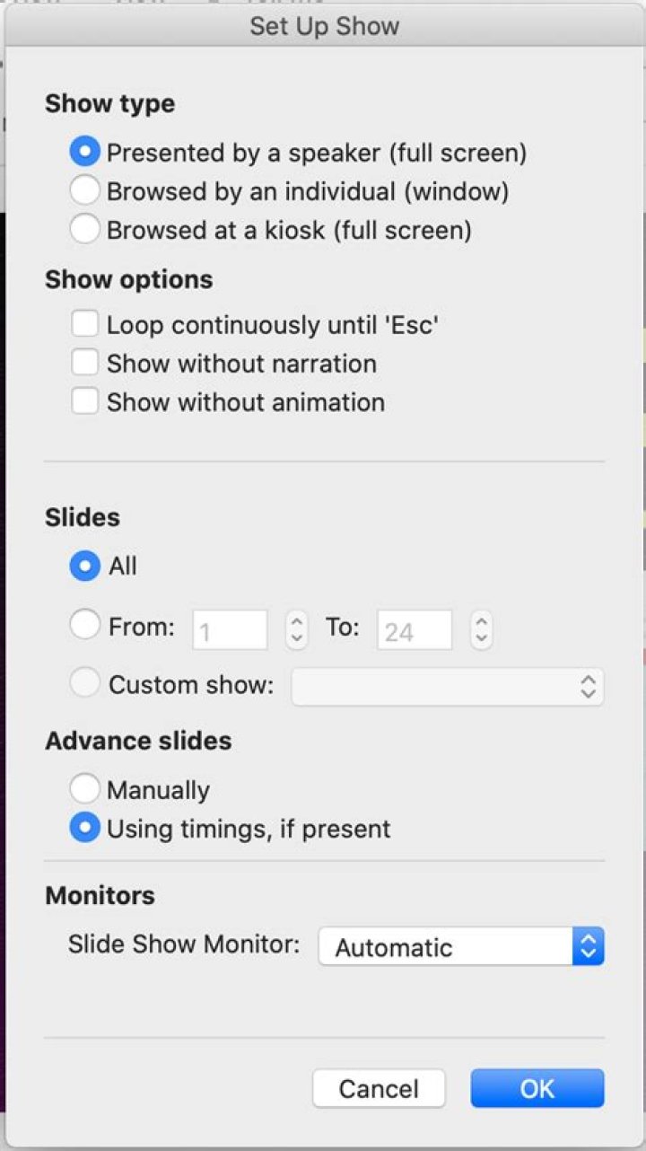 How do I use Presenter view on Mac?