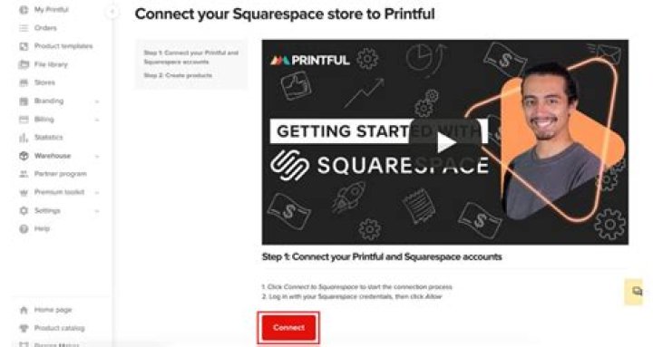 How do I use Printful on squarespace?