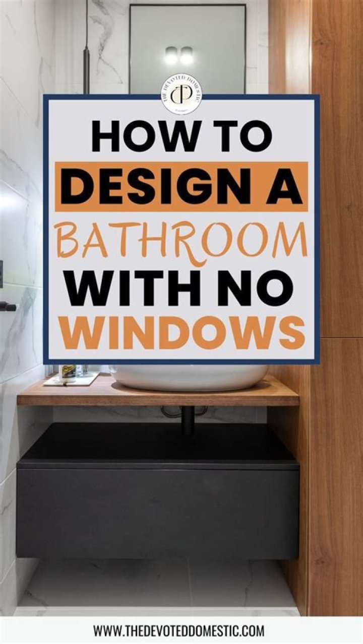 How do I vent a bathroom with no windows?