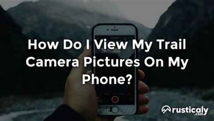 How do I view my trail camera pictures?
