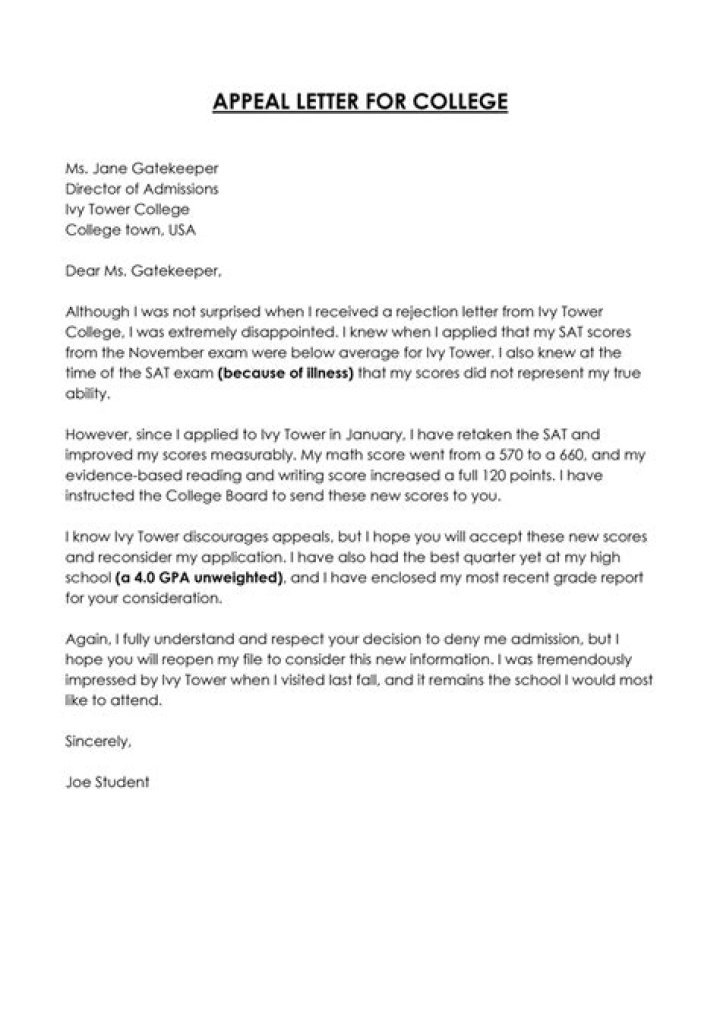 How do I write a letter of appeal for residency?