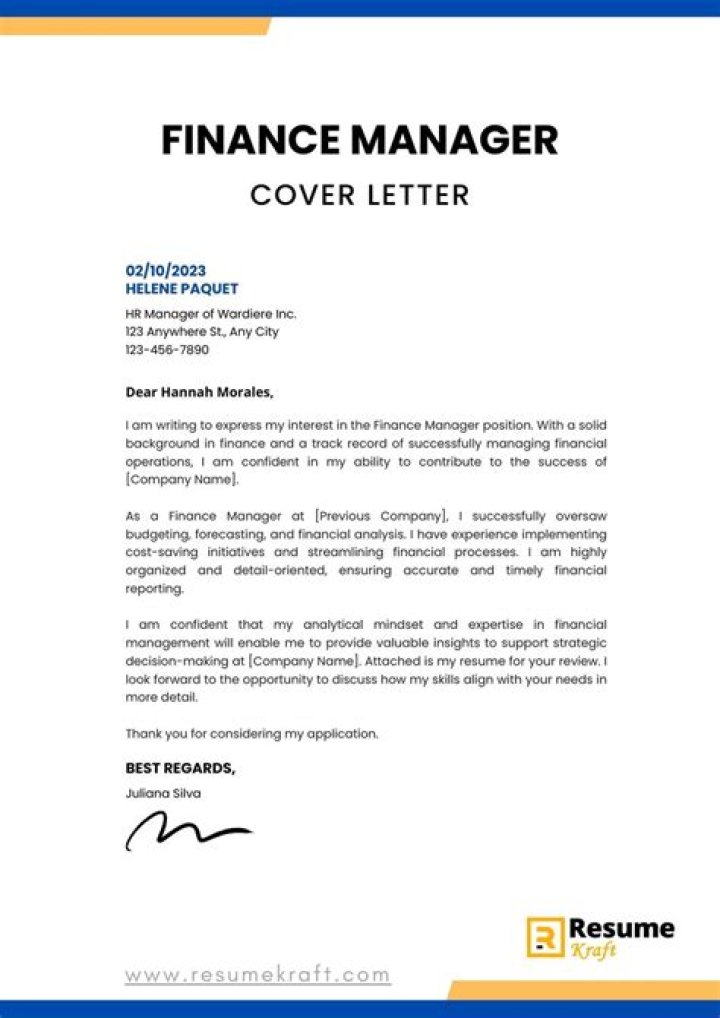 How do I write a letter to the Minister of Finance?