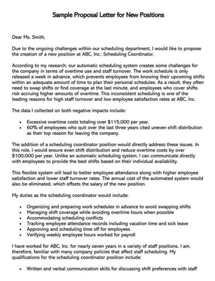 How do I write a new position proposal?