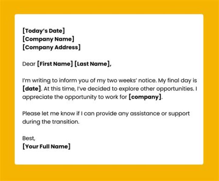 How do I write a notice to quit my job?
