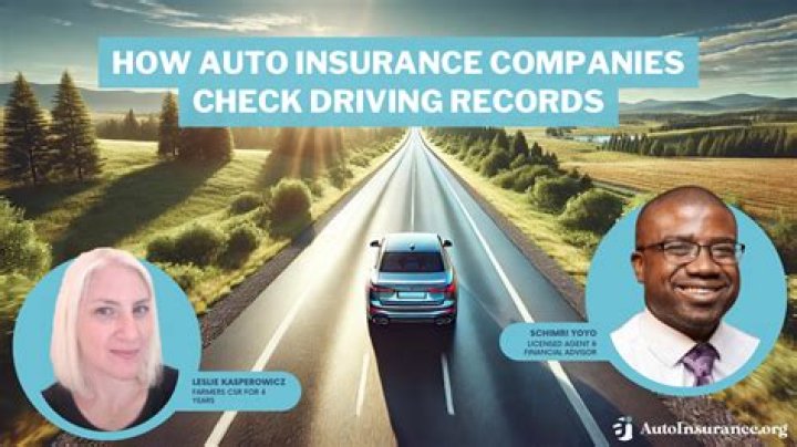 How do insurance companies look up driving records?