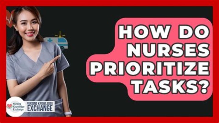 How do nurses Prioritise work?