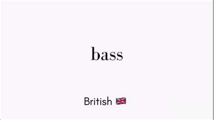 How do we pronounce bass?