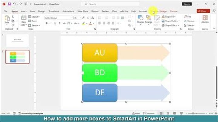 How do you add a box in SmartArt?