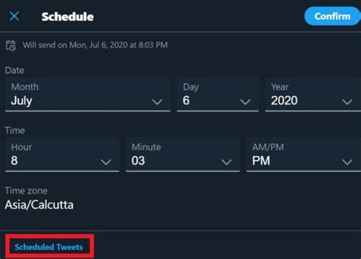 How do you add a GIF to a scheduled tweet?