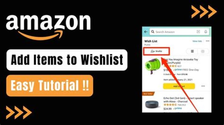 How do you add items to your wish list?