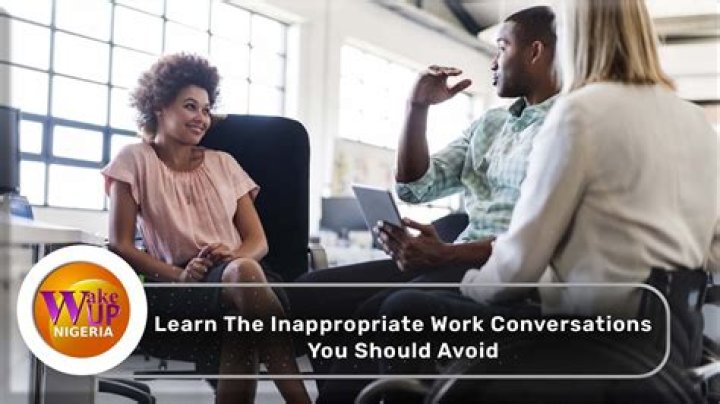 How do you address inappropriate conversations at work?