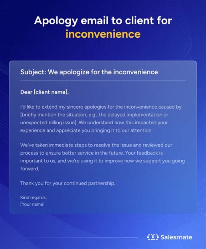 How do you apologize for sending something late?