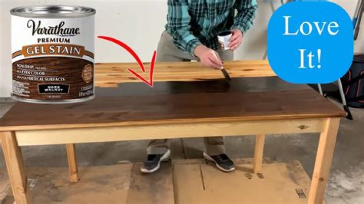 How do you apply Poly and varathane stain?