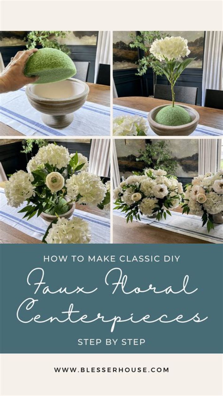 How do you arrange fake flowers?