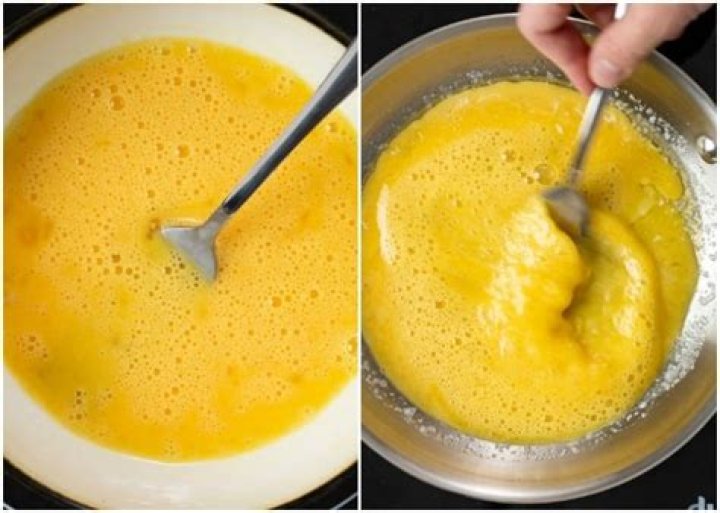 How do you beat an egg until its fluffy?
